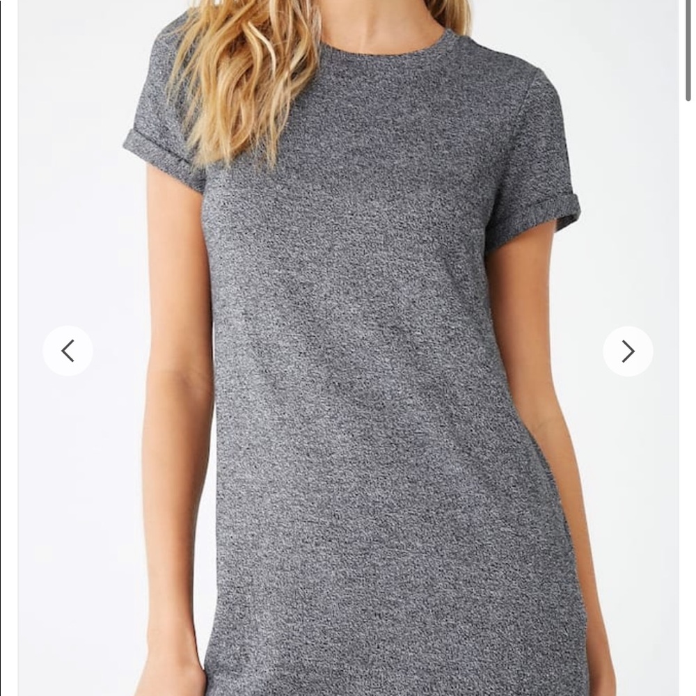 Heathered grey T-Shirt dress